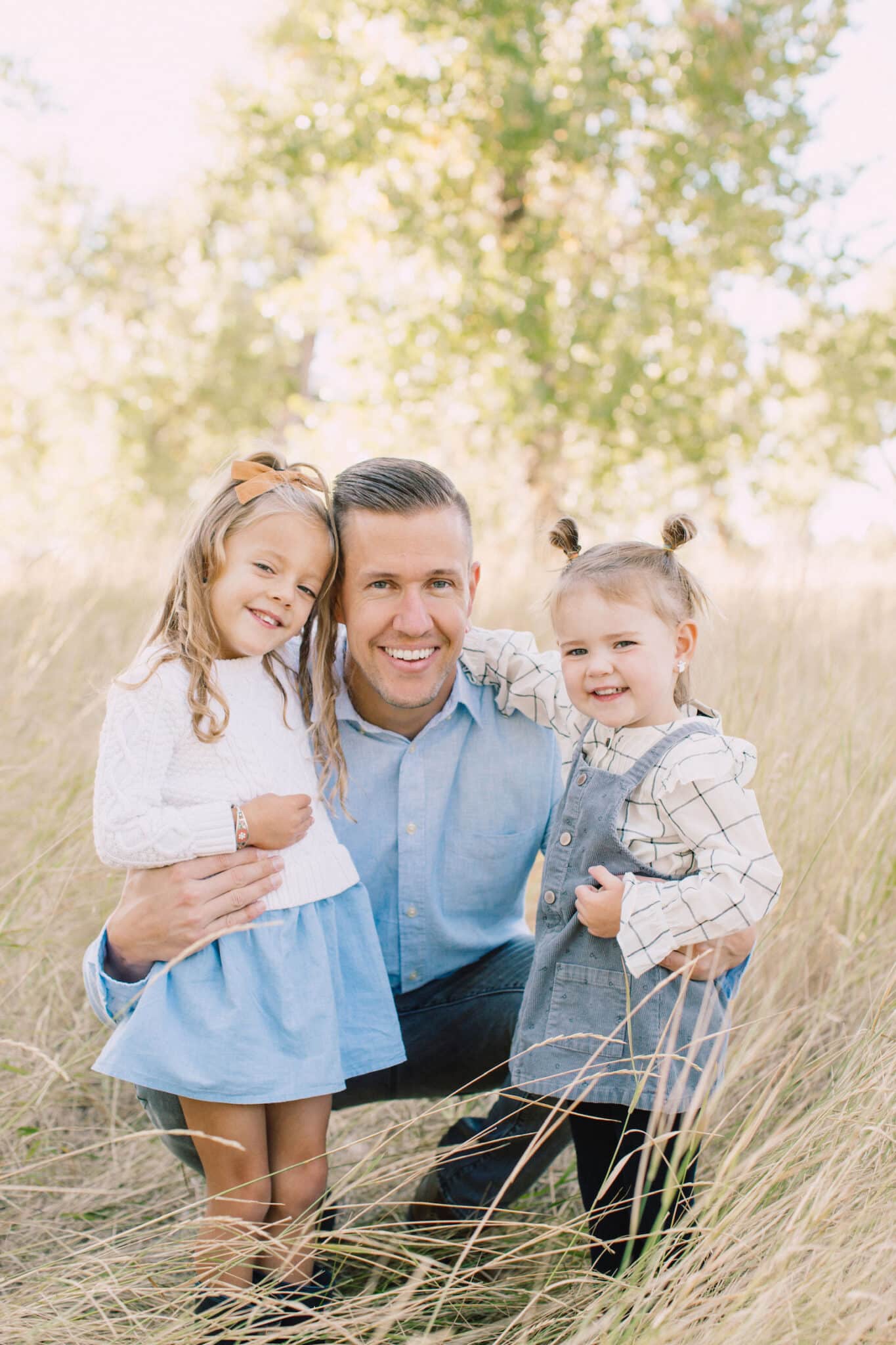 Dr. Curtis with daughters. Orthodontist in Meridian, ID